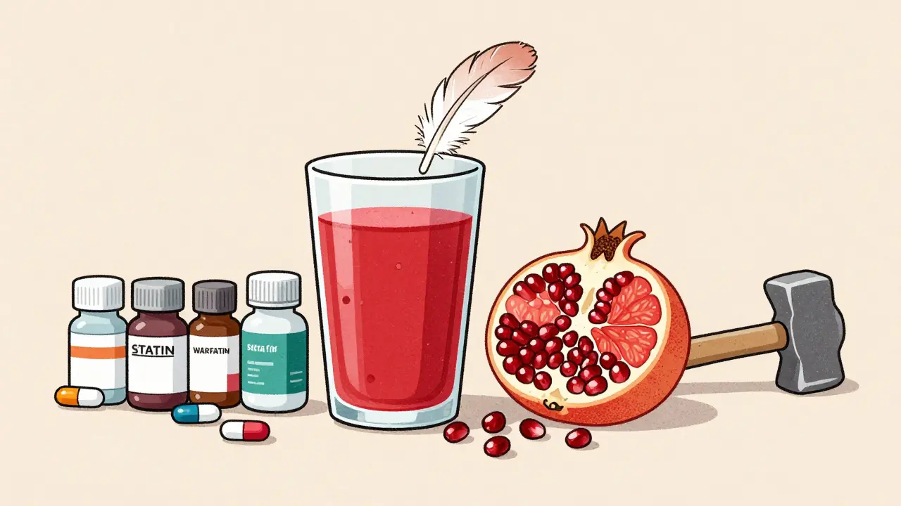Pomegranate Juice and Medications: What You Really Need to Know About Drug Interactions